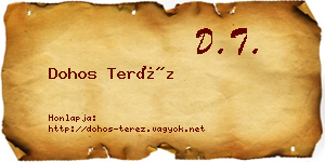 Dohos Teréz névjegykártya
